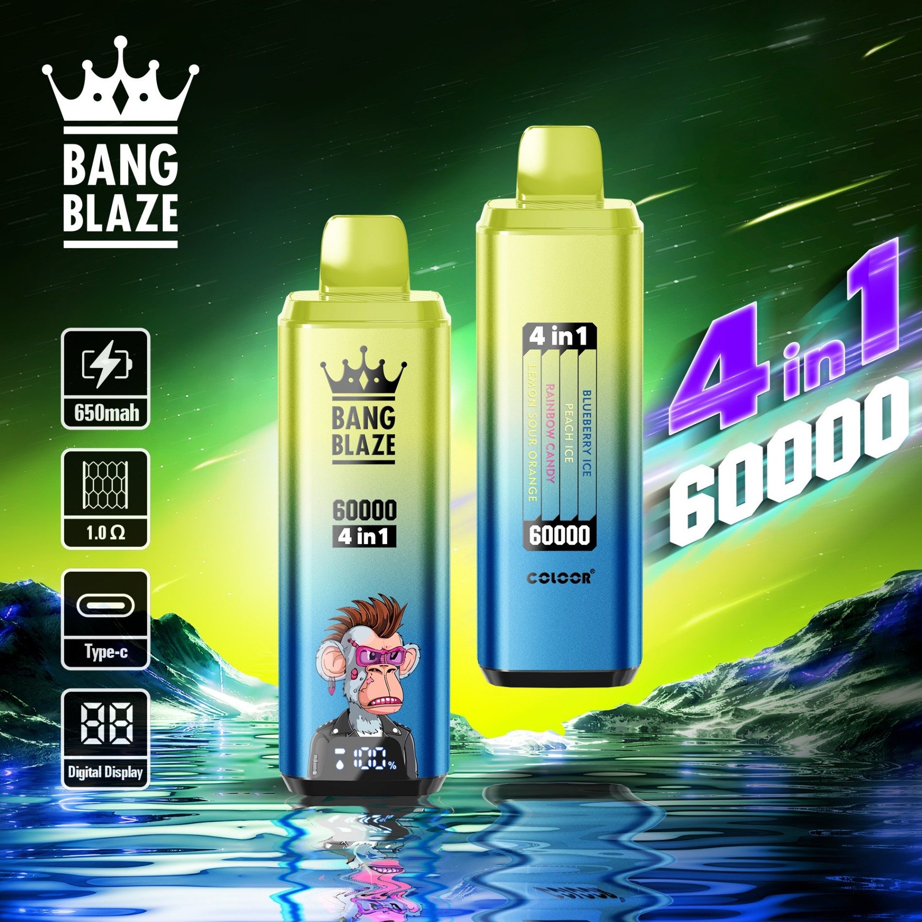 Bang Blaze 4-in-1 60000 Puffs | flavor long-lasting 60k puff bulk disposable vape - Image 12