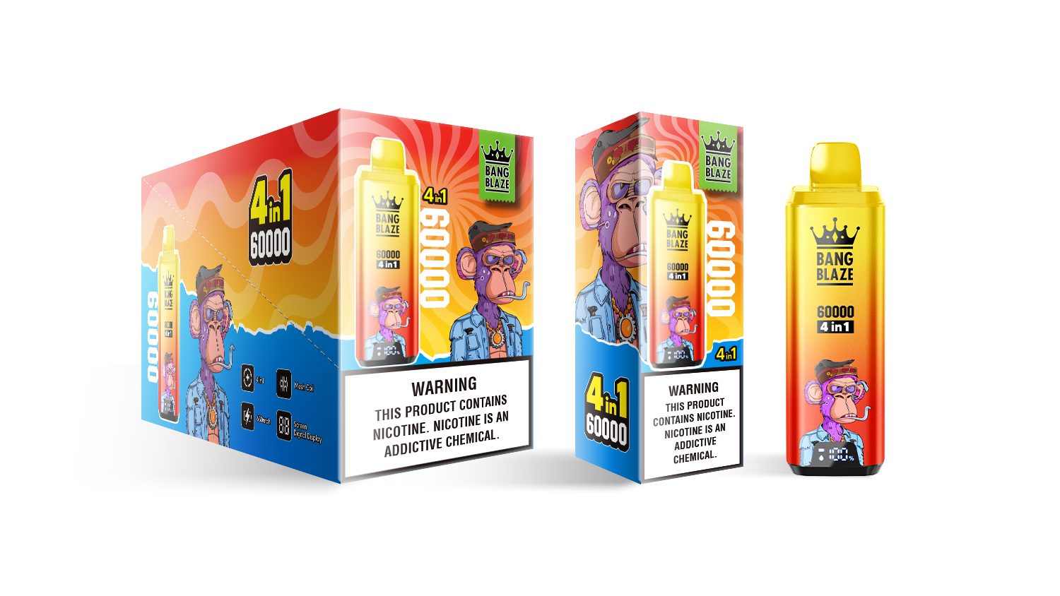 Bang Blaze 4-in-1 60000 Puffs | flavor long-lasting 60k puff bulk disposable vape - Image 26