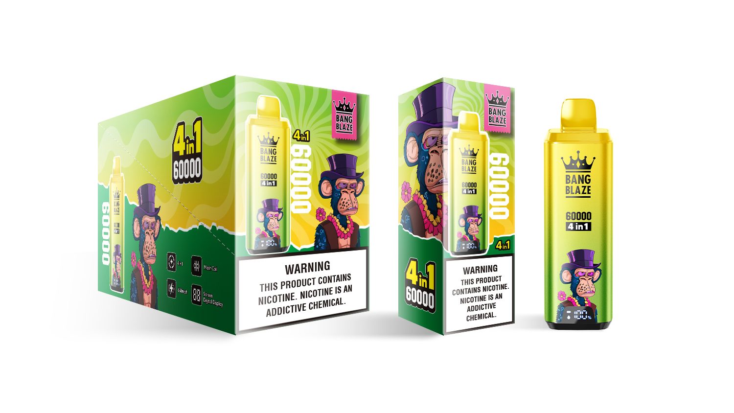 Bang Blaze 4-in-1 60000 Puffs | flavor long-lasting 60k puff bulk disposable vape - Image 17