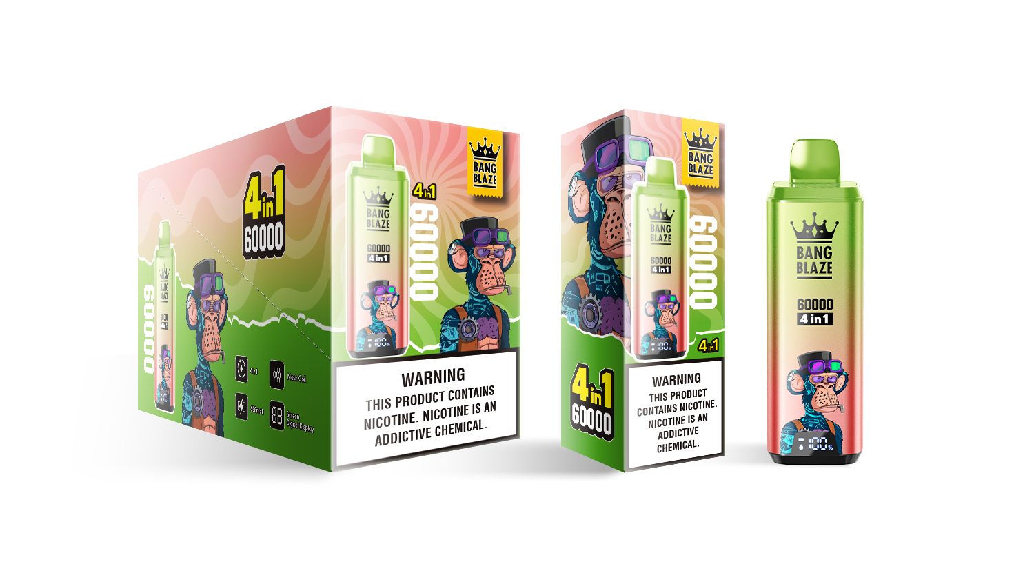 Bang Blaze 4-in-1 60000 Puffs | flavor long-lasting 60k puff bulk disposable vape - Image 15