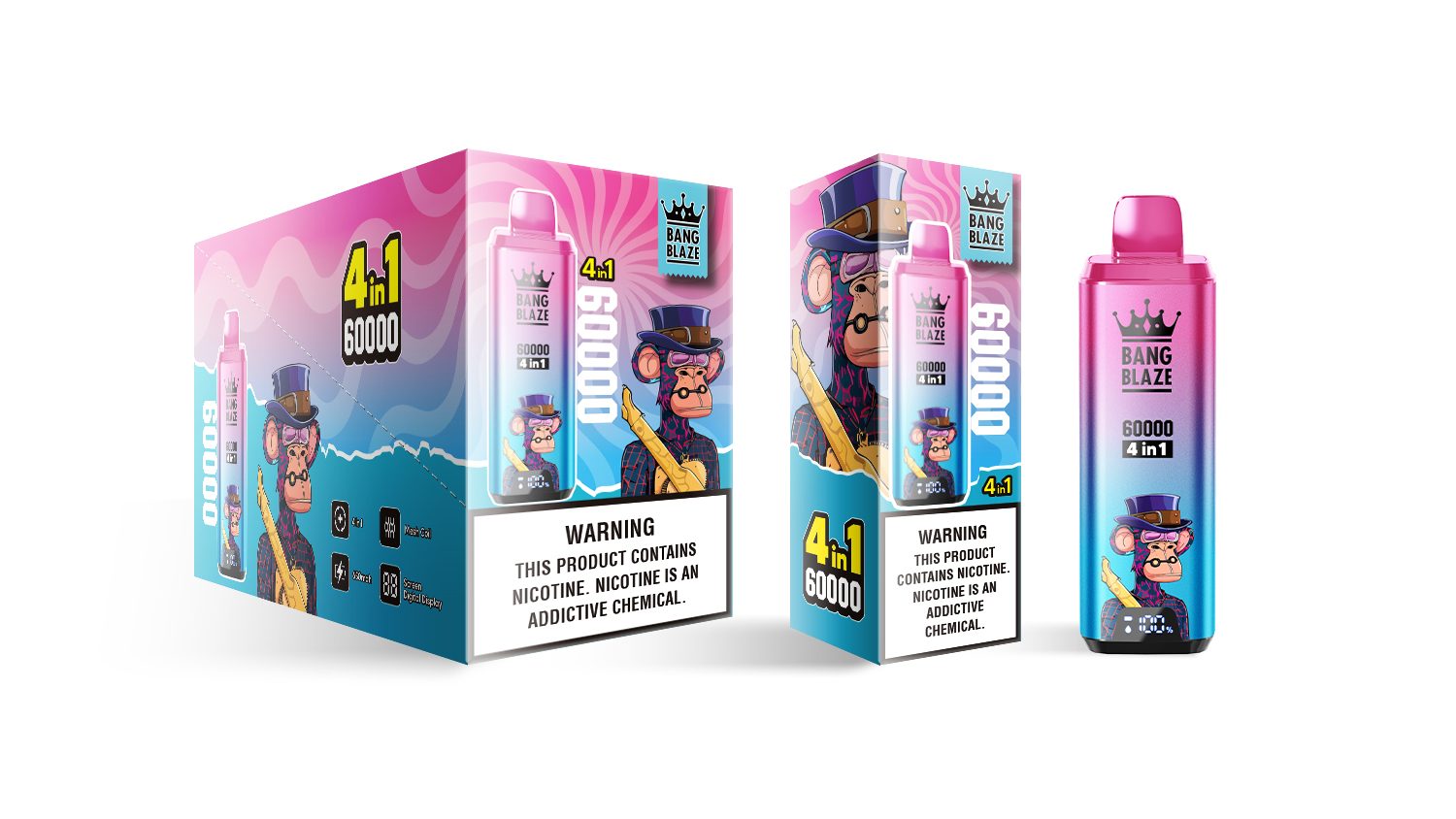 Bang Blaze 4-in-1 60000 Puffs | flavor long-lasting 60k puff bulk disposable vape - Image 25