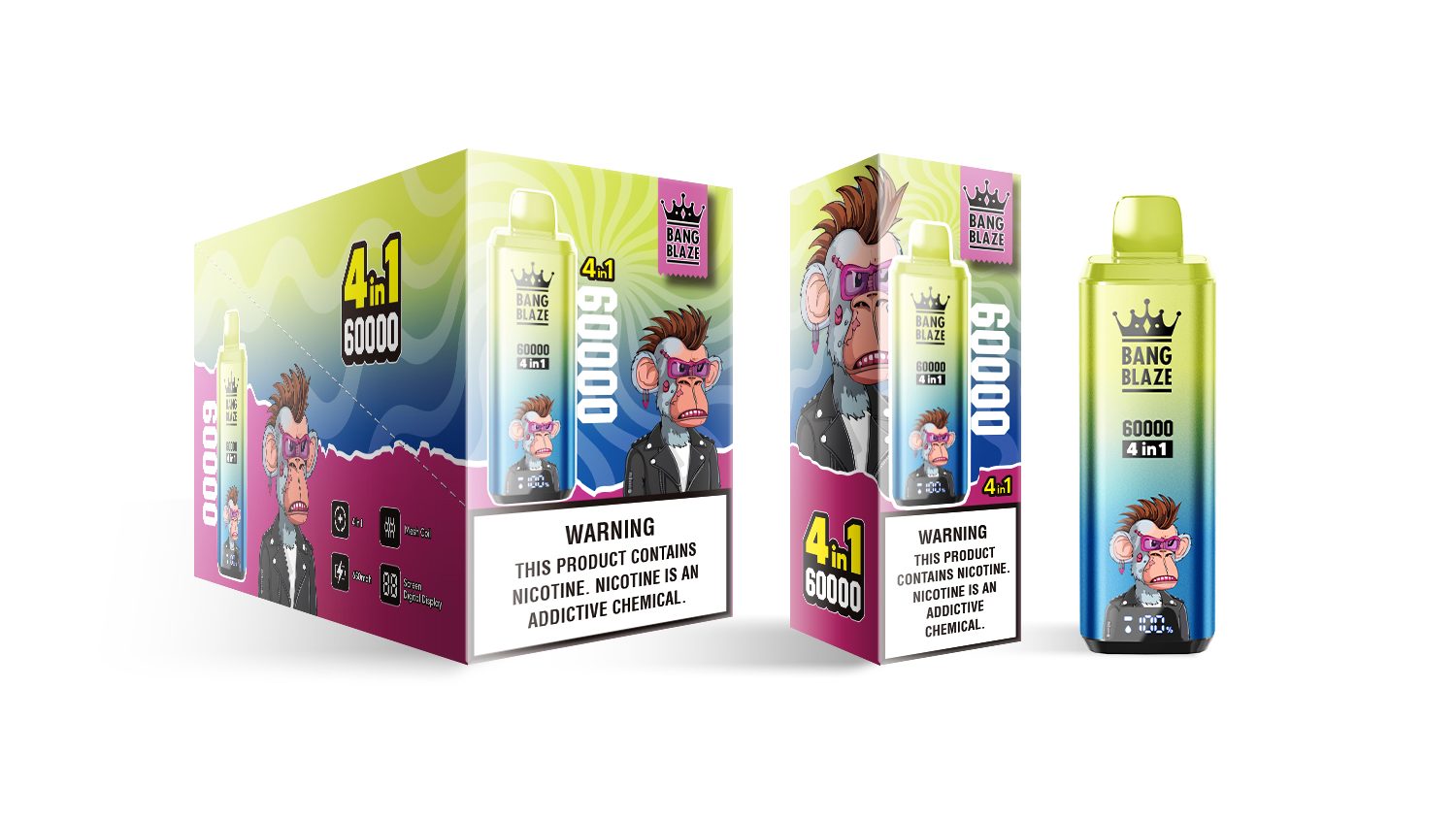 Bang Blaze 4-in-1 60000 Puffs | flavor long-lasting 60k puff bulk disposable vape - Image 24