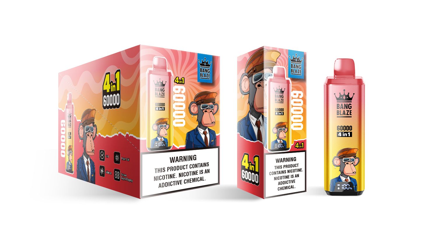 Bang Blaze 4-in-1 60000 Puffs | flavor long-lasting 60k puff bulk disposable vape - Image 23