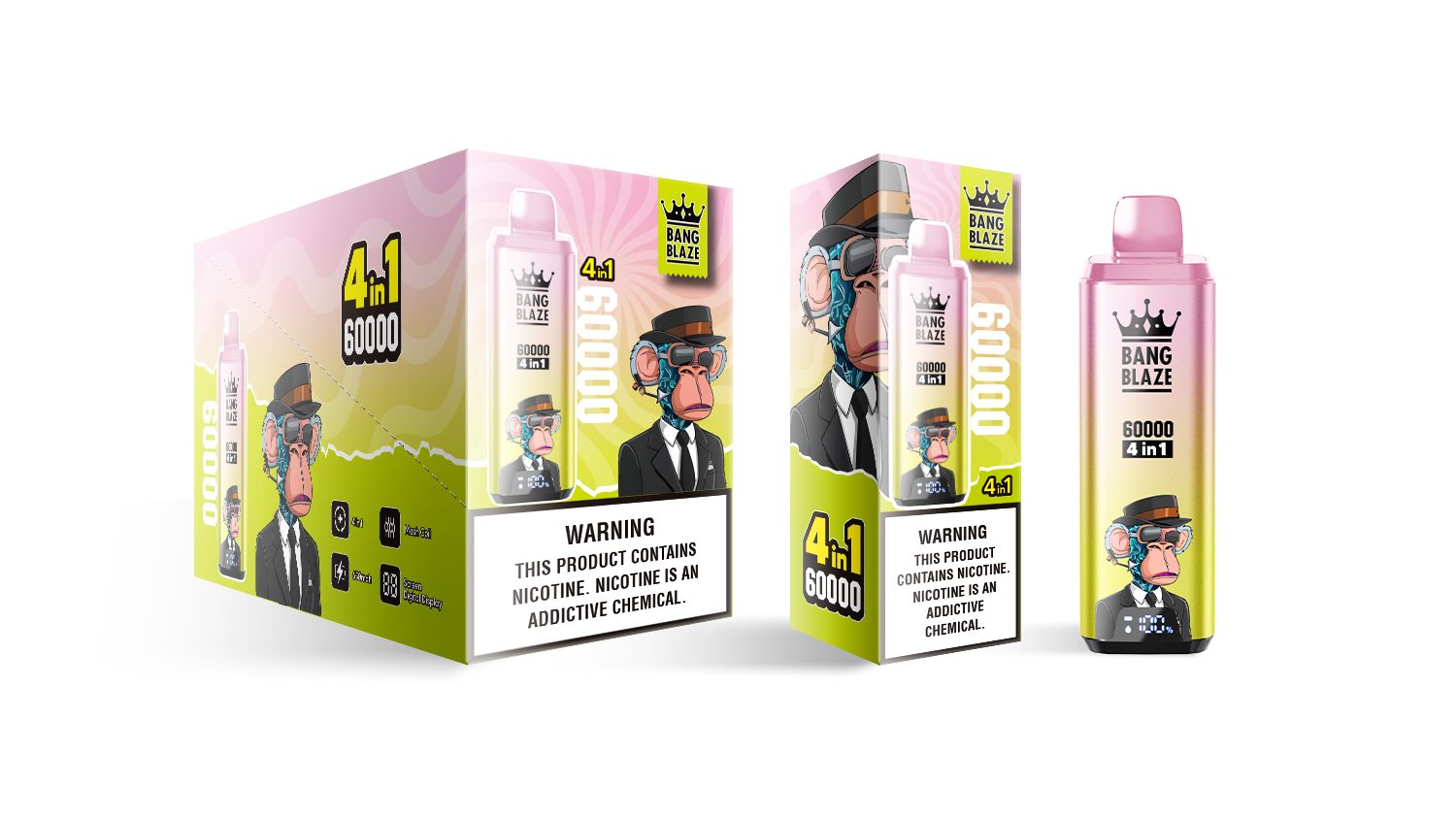 Bang Blaze 4-in-1 60000 Puffs | flavor long-lasting 60k puff bulk disposable vape - Image 22