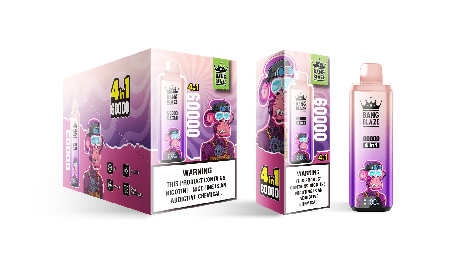Bang Blaze 4-in-1 60000 Puffs | flavor long-lasting 60k puff bulk disposable vape - Image 21