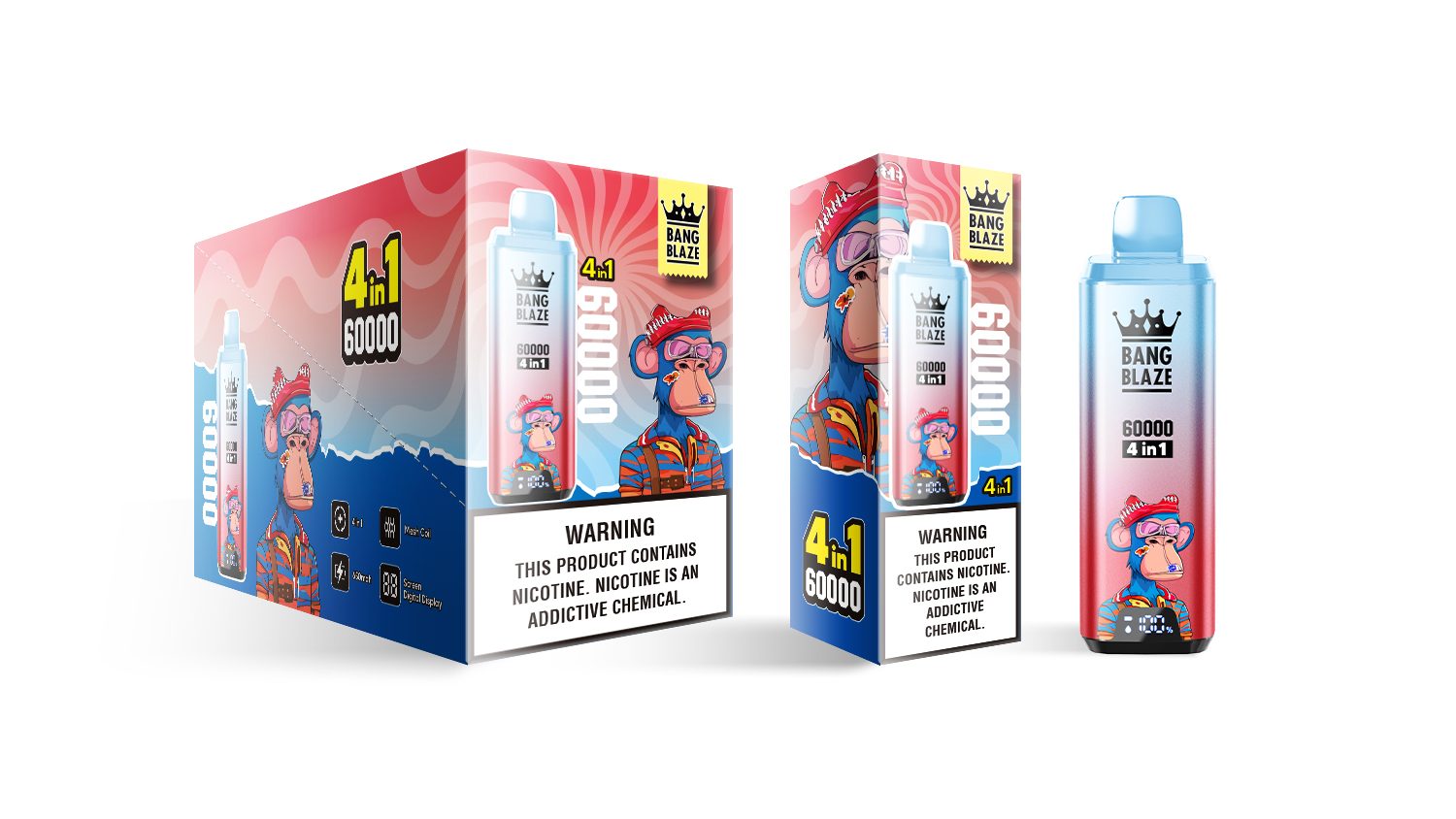 Bang Blaze 4-in-1 60000 Puffs | flavor long-lasting 60k puff bulk disposable vape - Image 20