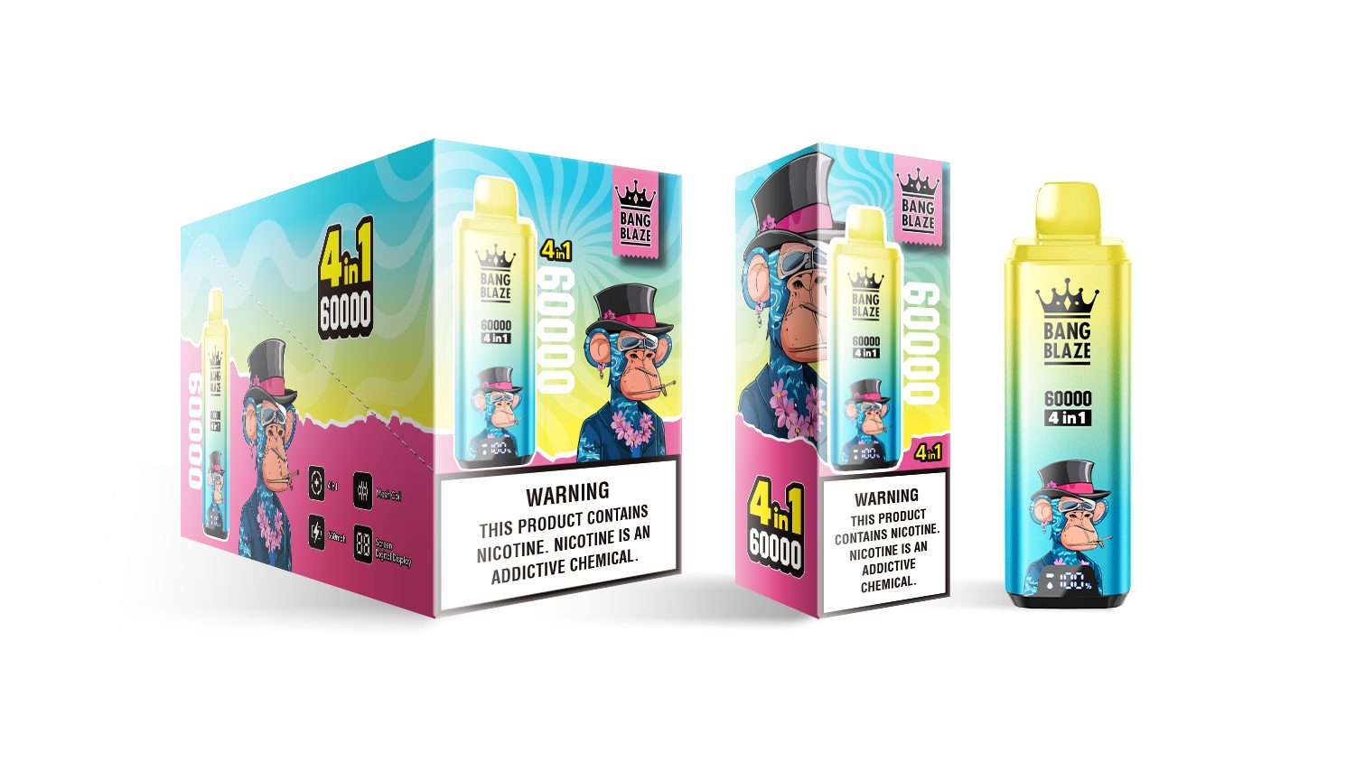 Bang Blaze 4-in-1 60000 Puffs | flavor long-lasting 60k puff bulk disposable vape - Image 19