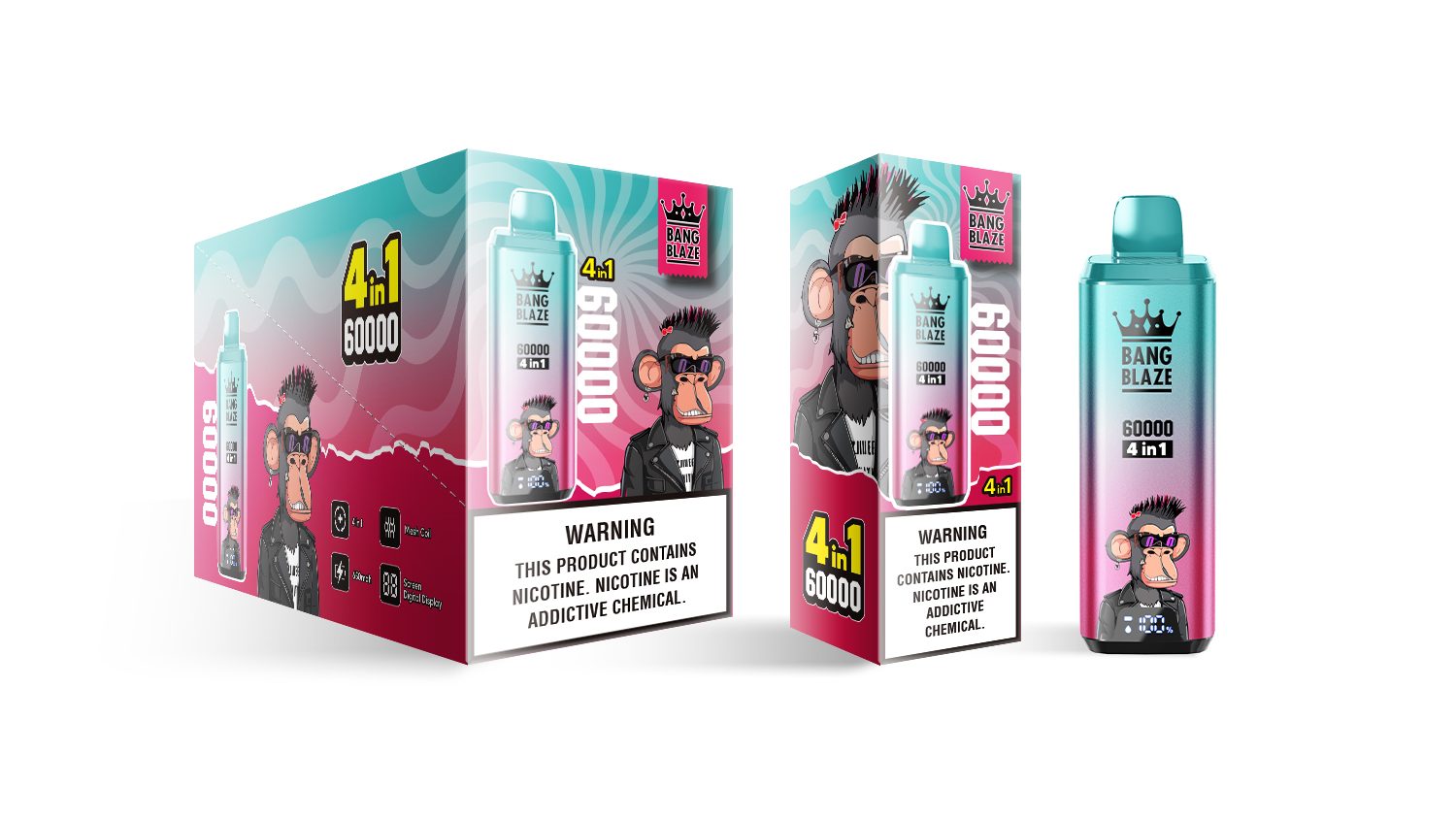 Bang Blaze 4-in-1 60000 Puffs | flavor long-lasting 60k puff bulk disposable vape - Image 18