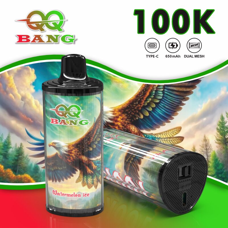 Bang QQ 100K | 100000 puffs, mesh coil, 12 flavors, Type-C rechargeable, bulk disposable vape - Image 2