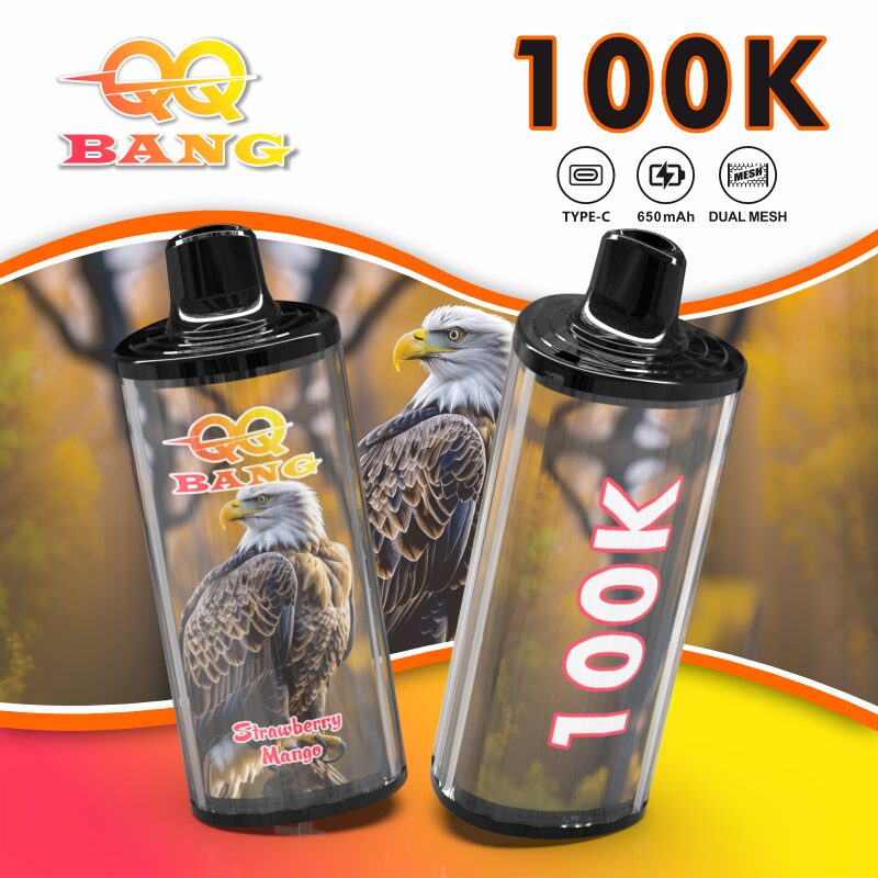 Bang QQ 100K | 100000 puffs, mesh coil, 12 flavors, Type-C rechargeable, bulk disposable vape - Image 11