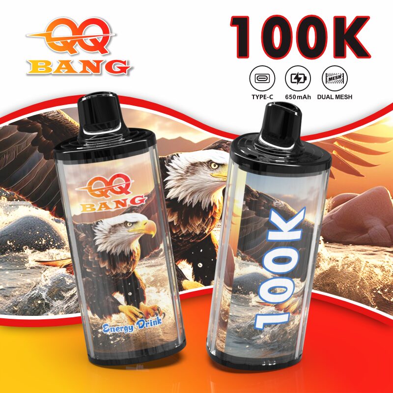 Bang QQ 100K | 100000 puffs, mesh coil, 12 flavors, Type-C rechargeable, bulk disposable vape - Image 9