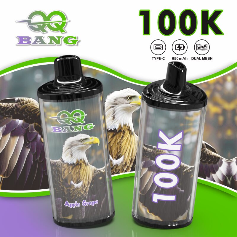 Bang QQ 100K | 100000 puffs, mesh coil, 12 flavors, Type-C rechargeable, bulk disposable vape - Image 8