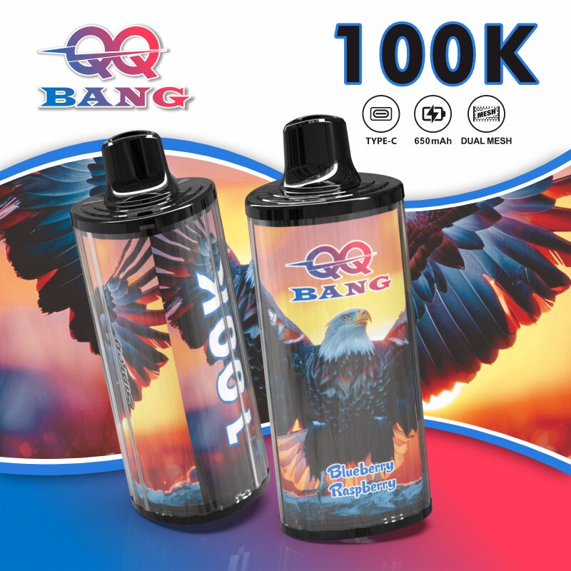 Bang QQ 100K | 100000 puffs, mesh coil, 12 flavors, Type-C rechargeable, bulk disposable vape - Image 6