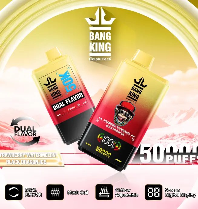 Bang King 50K Puffs | double flavor taste, long lasting bulk disposable vape - Image 6