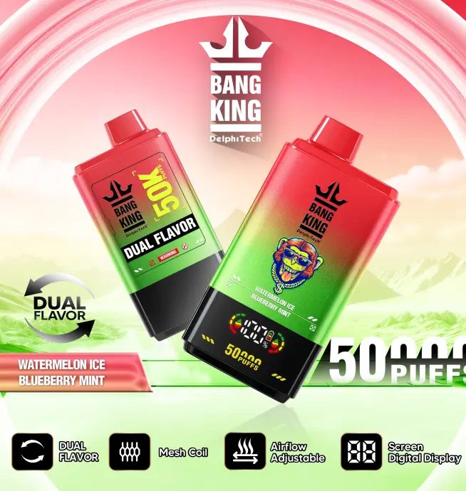 Bang King 50K Puffs | double flavor taste, long lasting bulk disposable vape - Image 3