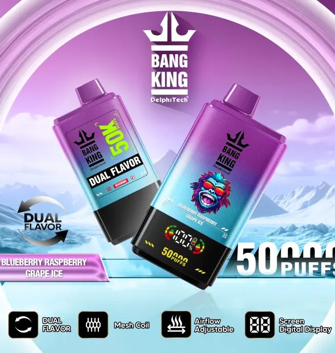 Bang King 50K Puffs | double flavor taste, long lasting bulk disposable vape - Image 16