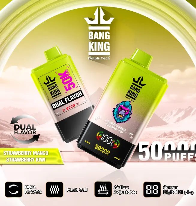 Bang King 50K Puffs | double flavor taste, long lasting bulk disposable vape - Image 8