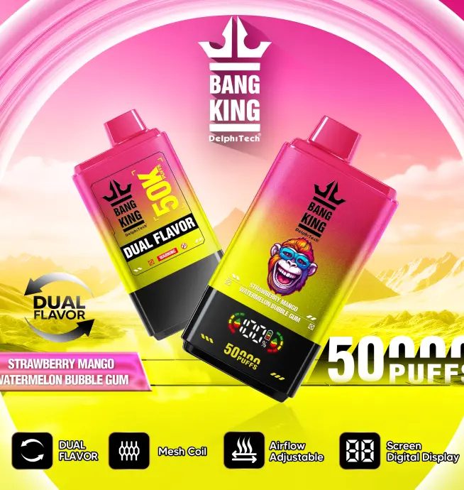 Bang King 50K Puffs | double flavor taste, long lasting bulk disposable vape - Image 7