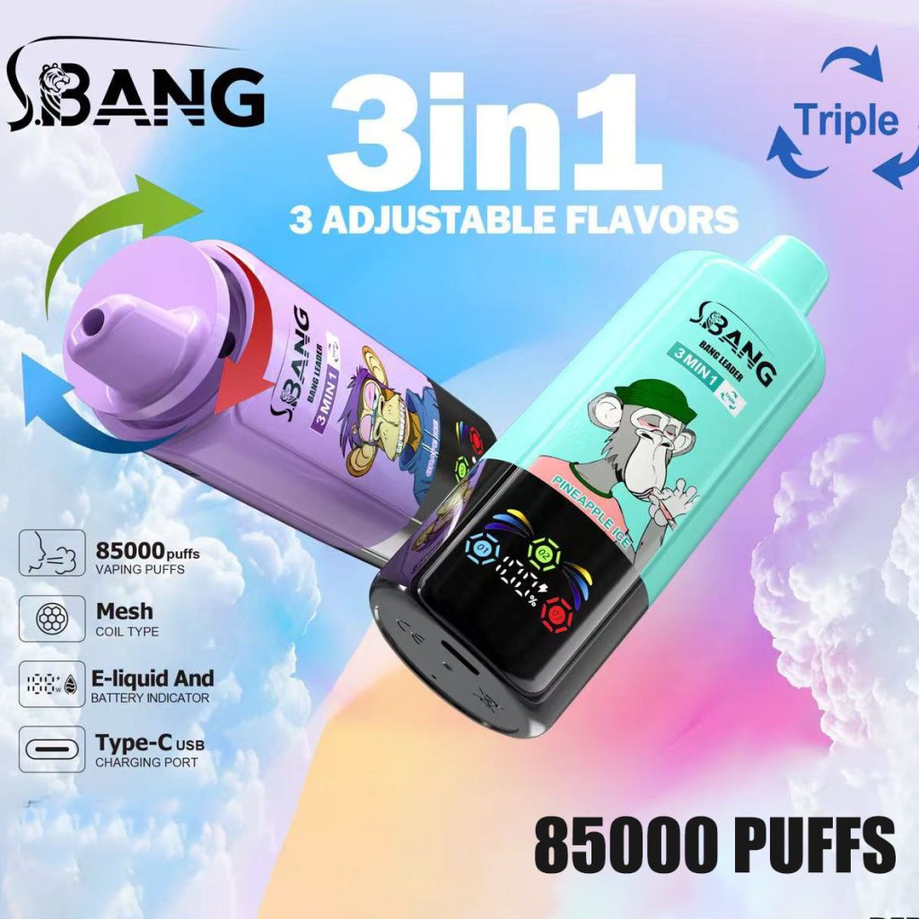 Bang Leader 85K | 3-in-1 triple flavor, 85000 puffs, 70ml, bulk disposable vape - Image 4