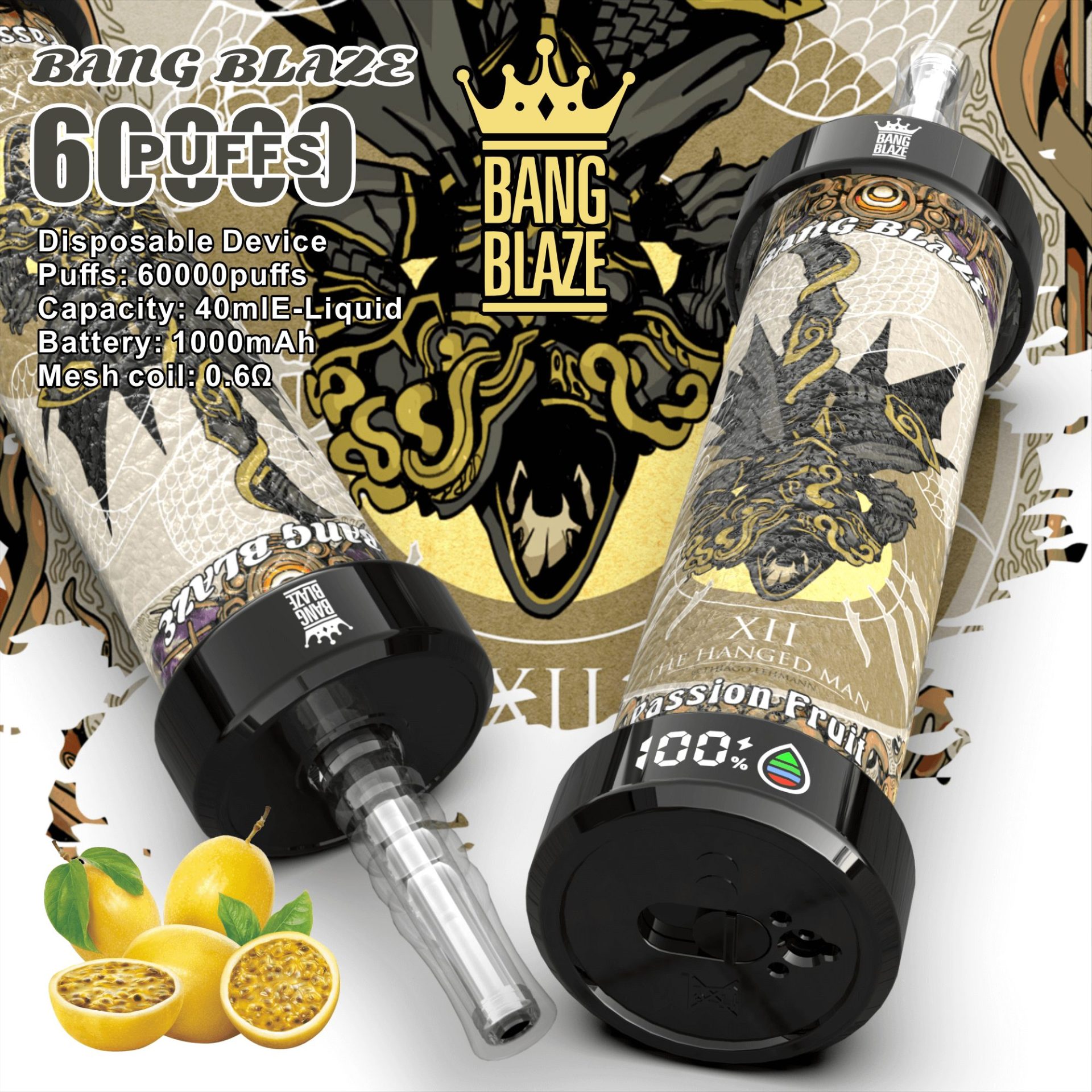Bang Blaze 60K Shisha 60000 Puffs | long lasting bulk disposable vape