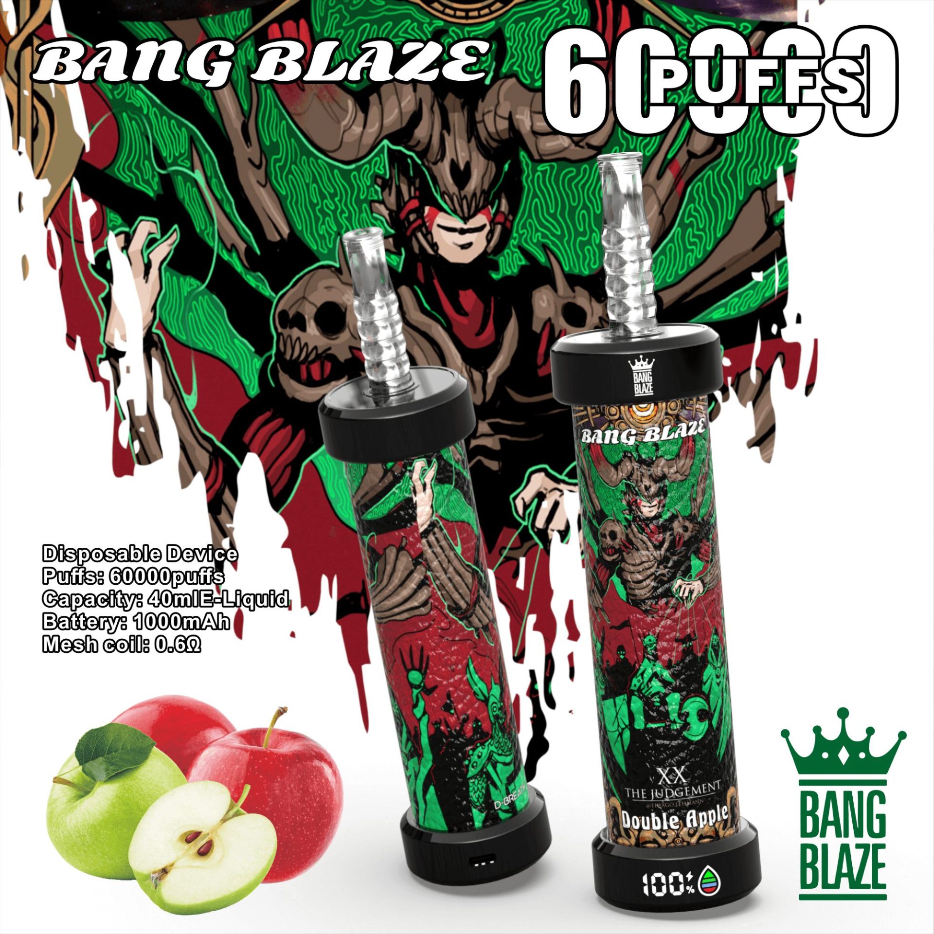 Bang Blaze 60K Shisha 60000 Puffs | long lasting bulk disposable vape - Image 4