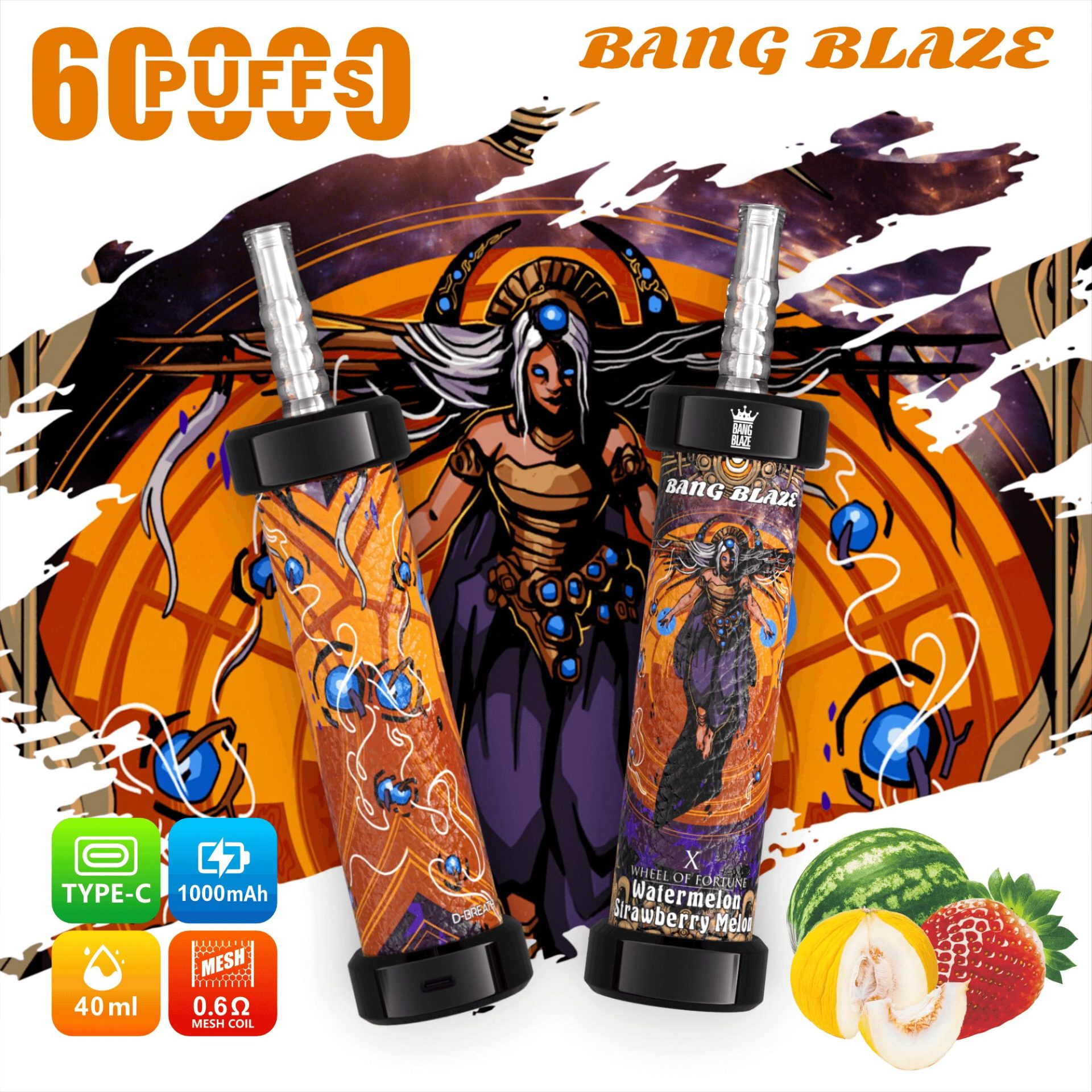 Bang Blaze 60K Shisha 60000 Puffs | long lasting bulk disposable vape - Image 8