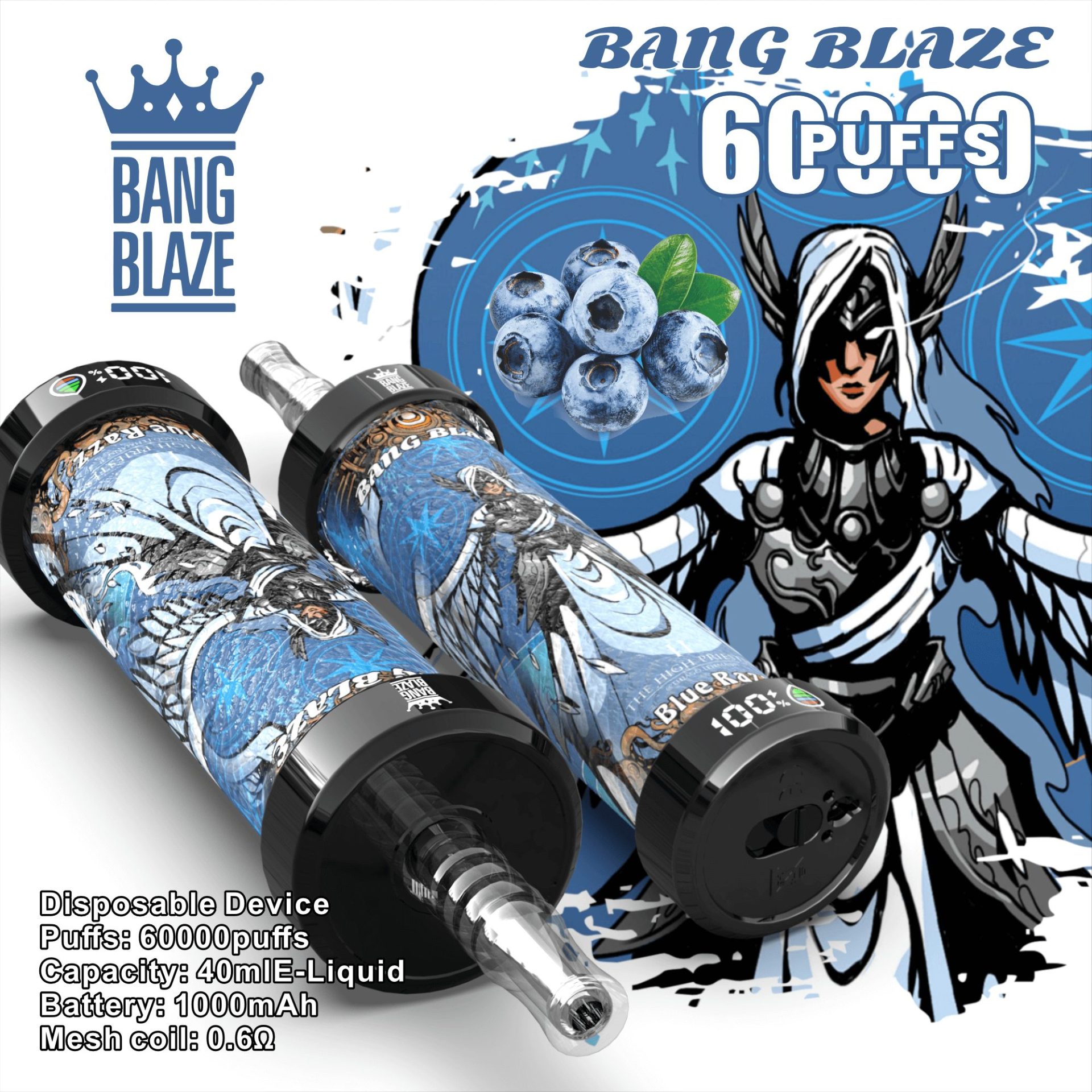 Bang Blaze 60K Shisha 60000 Puffs | long lasting bulk disposable vape - Image 9