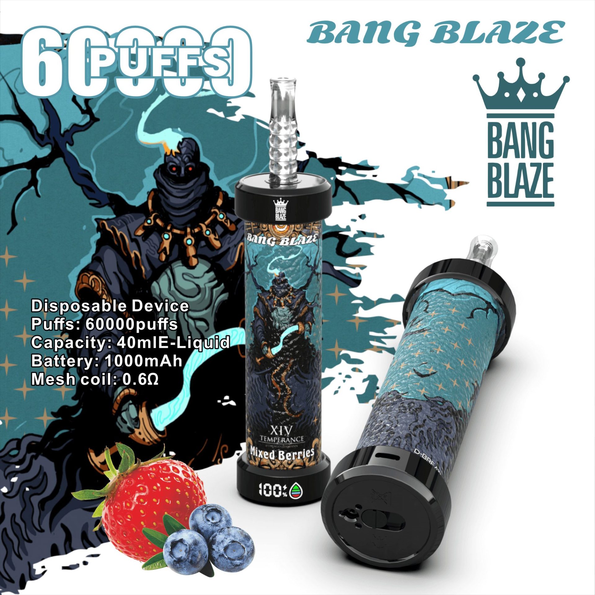 Bang Blaze 60K Shisha 60000 Puffs | long lasting bulk disposable vape - Image 10