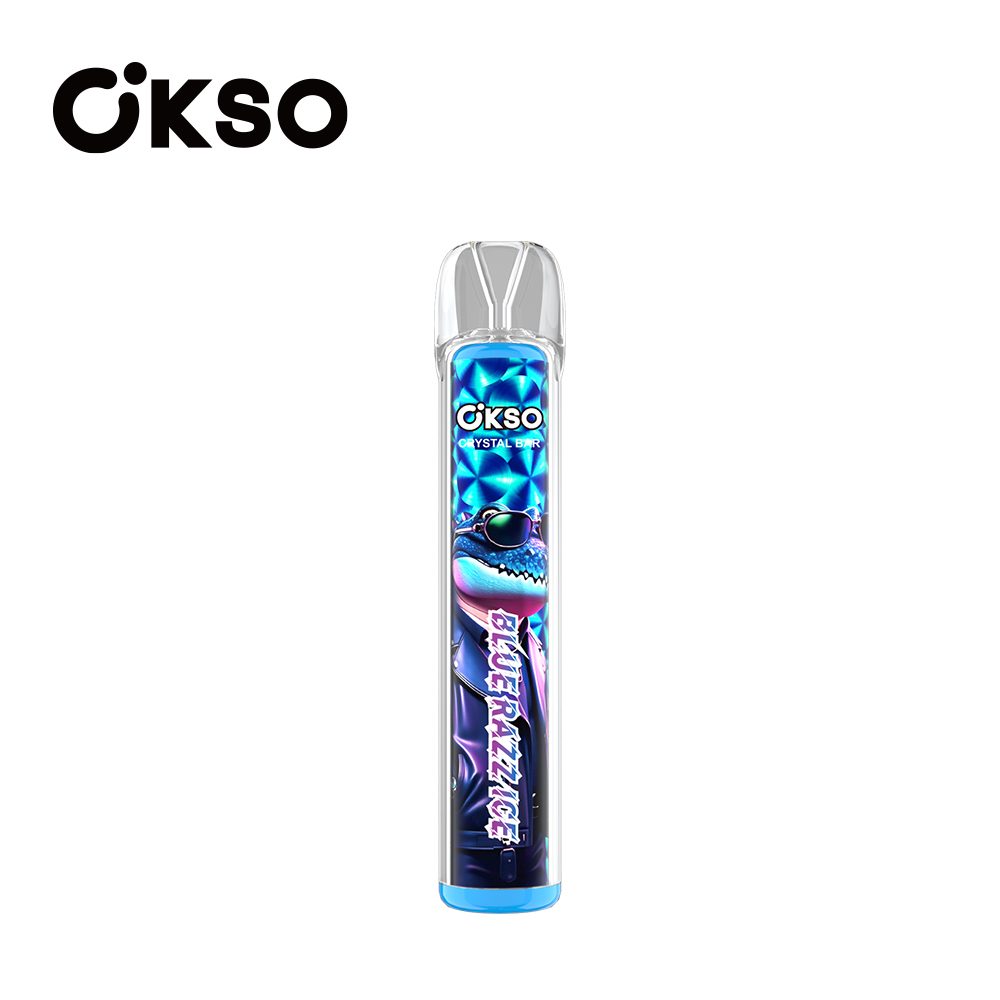 OKSO Crystal Bar 800 Puffs | mesh coil, RGB LED, 0–5% nicotine bulk disposable vape - Image 11