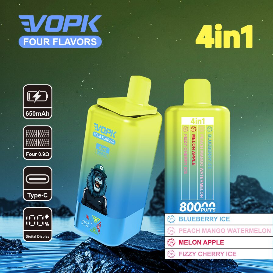 Vopk Four Flavors 80K Puffs | 4-in-1 adjustable flavor bulk disposable vape - Image 8