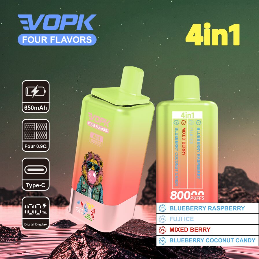 Vopk Four Flavors 80K Puffs | 4-in-1 adjustable flavor bulk disposable vape - Image 7