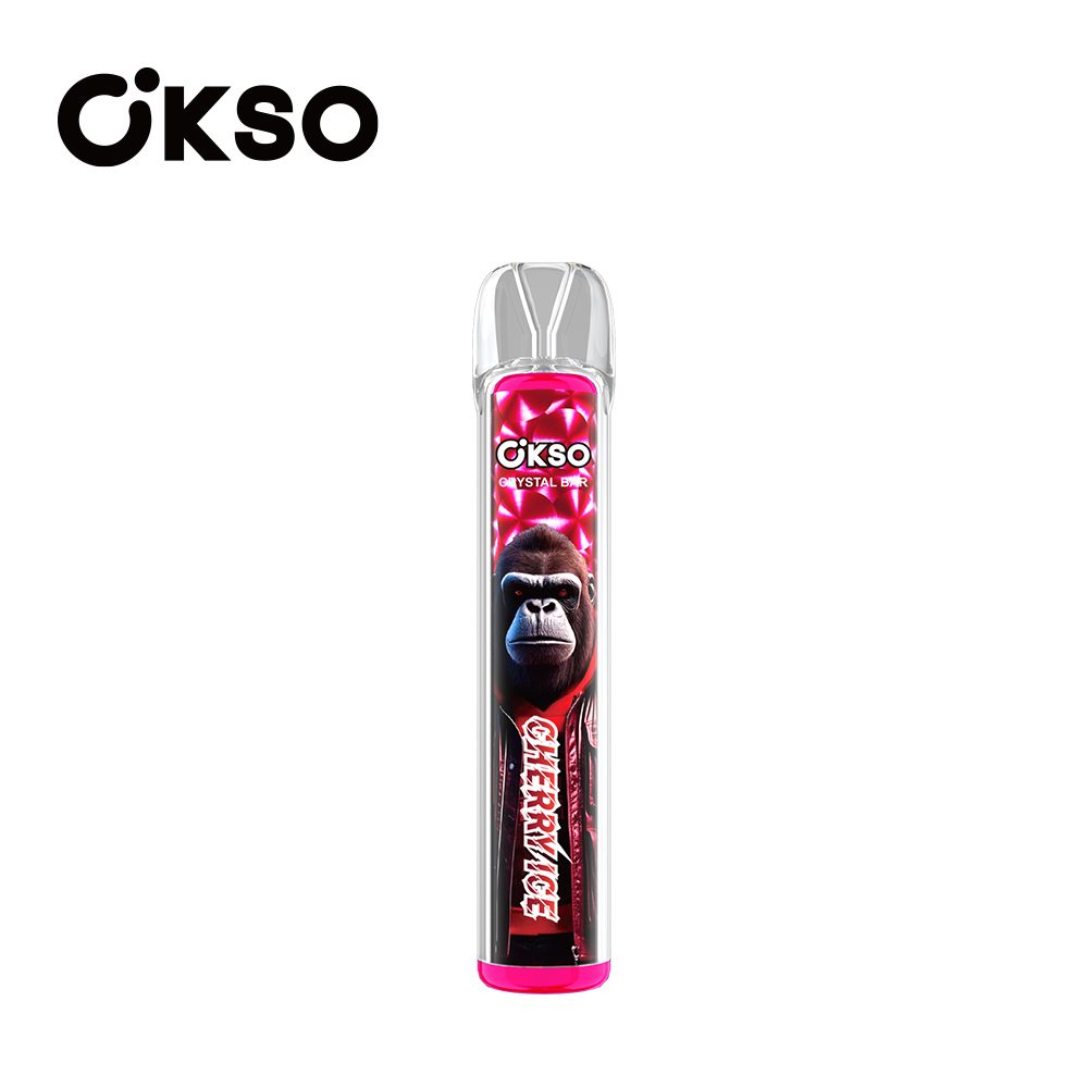 OKSO Crystal Bar 800 Puffs | mesh coil, RGB LED, 0–5% nicotine bulk disposable vape - Image 10