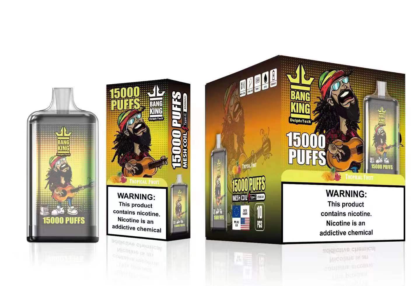 Bang King 15000 Puffs | 0%-5% nicotine, 25mL, 650mAh, airflow control, bulk disposable vape - Image 11