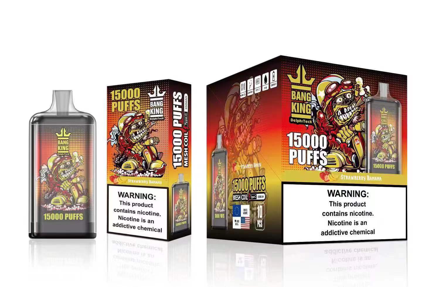 Bang King 15000 Puffs | 0%-5% nicotine, 25mL, 650mAh, airflow control, bulk disposable vape - Image 13