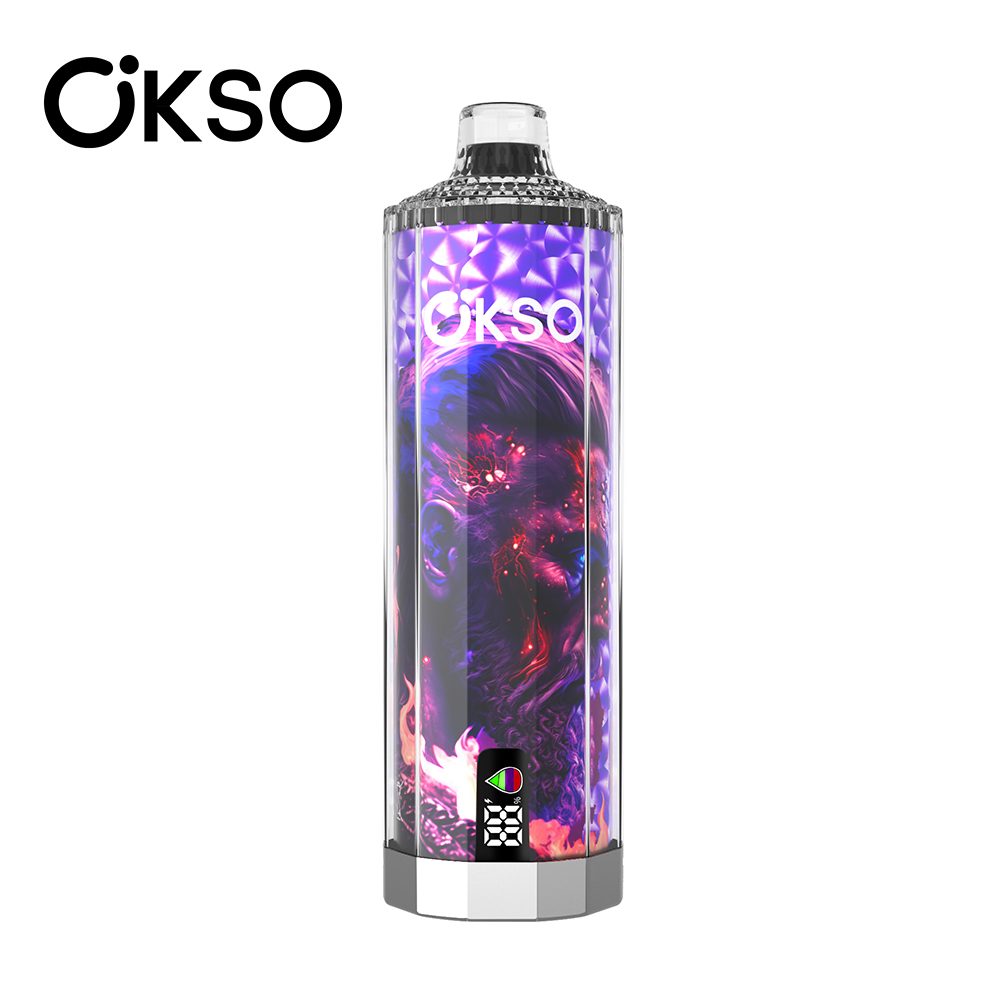OKSO Shisha Hookah Mega 50000 Puffs | triple mesh coil, 40mL, LED display, adjustable airflow, bulk disposable vape - Image 38