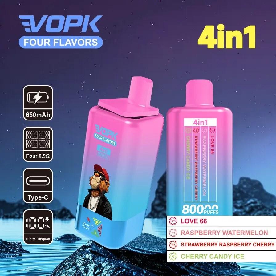 Vopk Four Flavors 80K Puffs | 4-in-1 adjustable flavor bulk disposable vape - Image 5