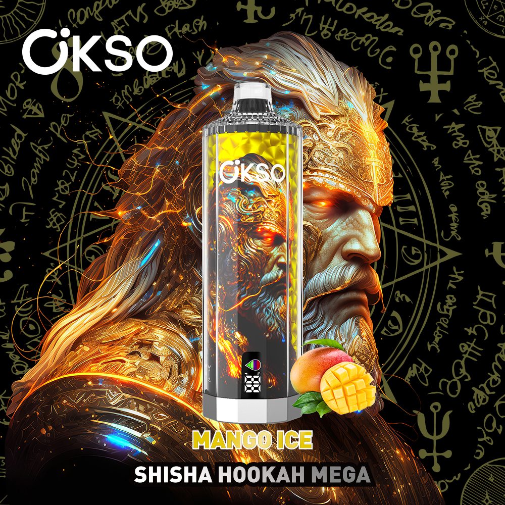 OKSO Shisha Hookah Mega 50000 Puffs | triple mesh coil, 40mL, LED display, adjustable airflow, bulk disposable vape - Image 7