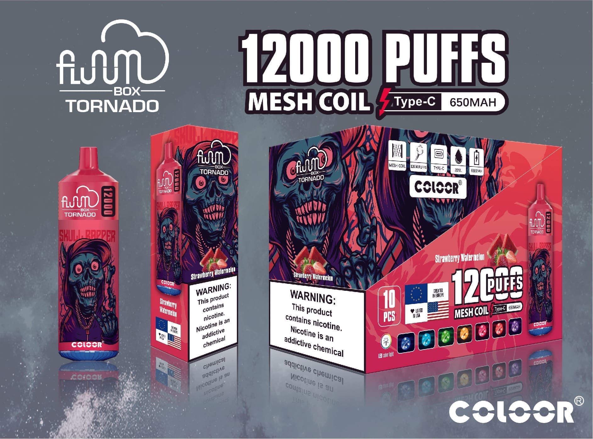 FLUUM Box 12000 Puffs | 0%-5% nicotine, bulk disposable vape - Image 3