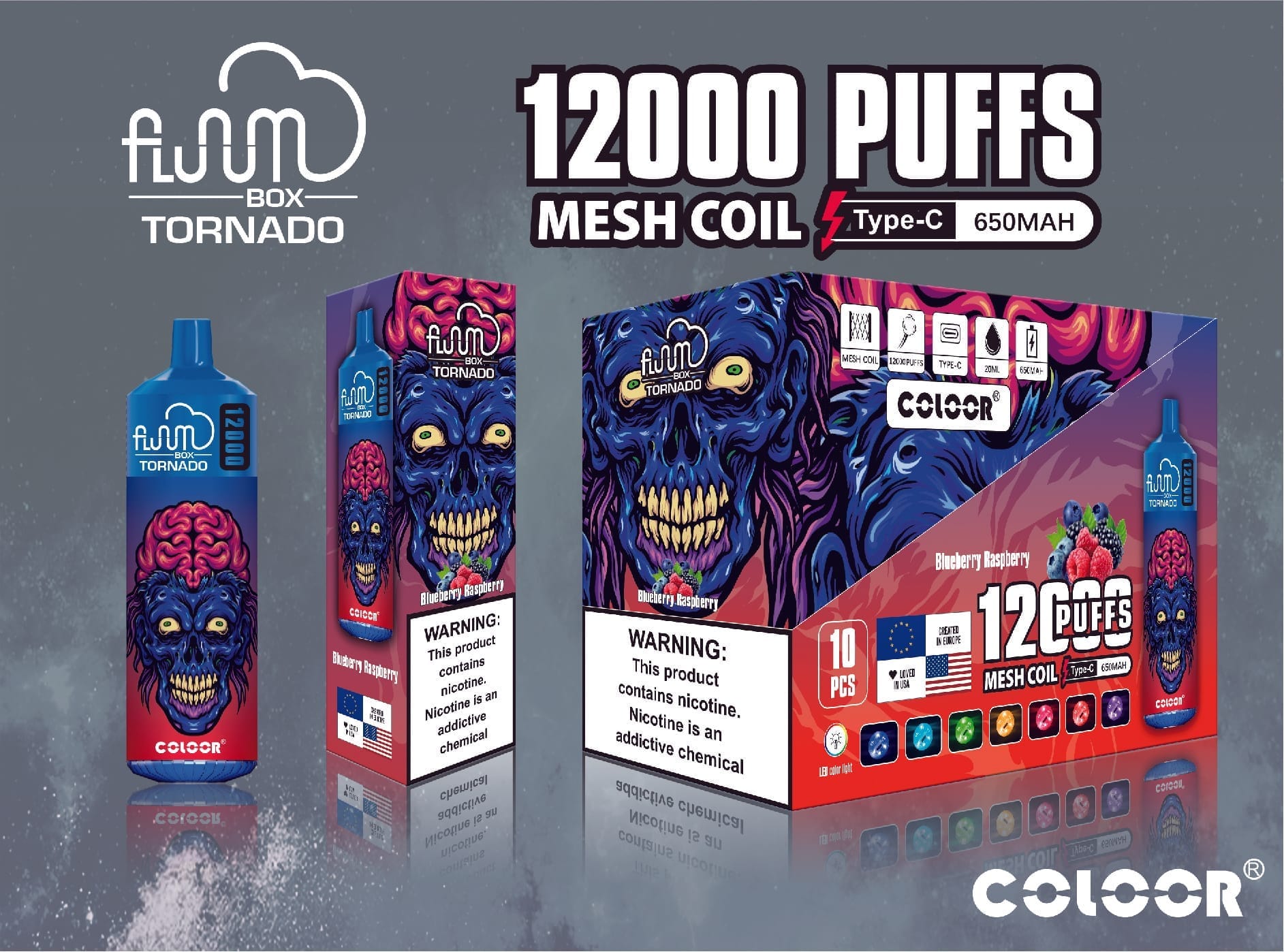 FLUUM Box 12000 Puffs | 0%-5% nicotine, bulk disposable vape - Image 5