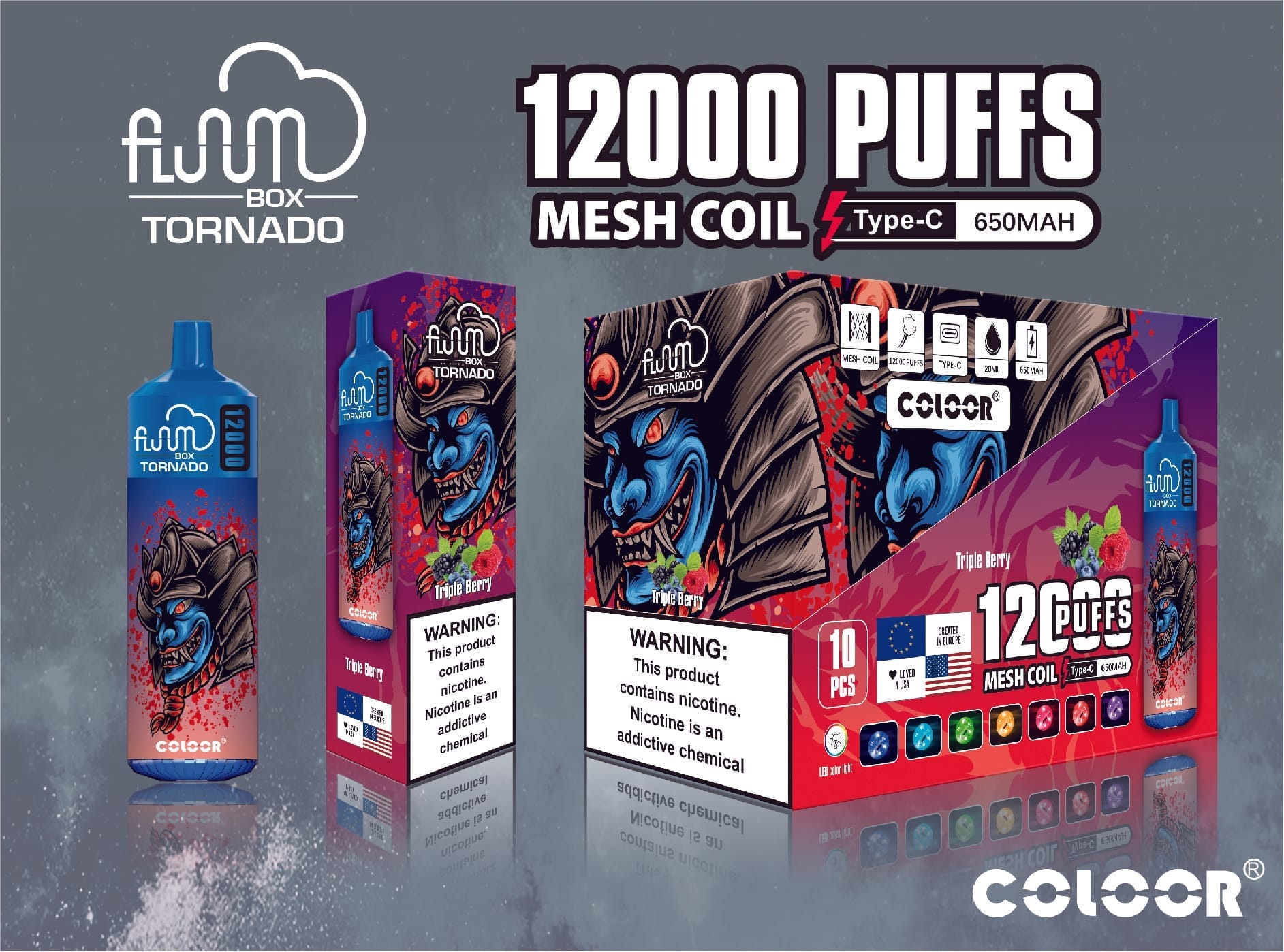 FLUUM Box 12000 Puffs | 0%-5% nicotine, bulk disposable vape - Image 6