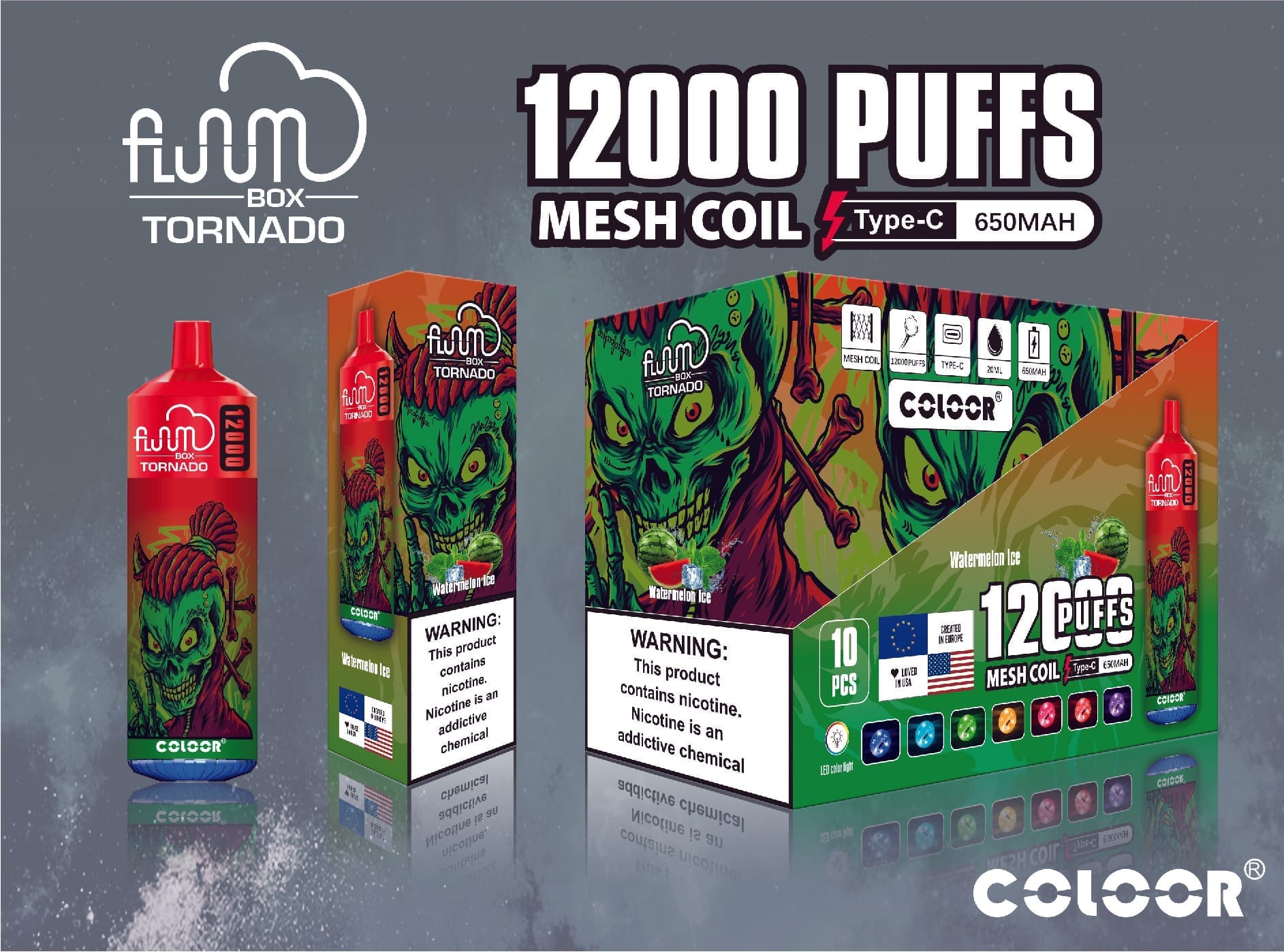 FLUUM Box 12000 Puffs | 0%-5% nicotine, bulk disposable vape - Image 8