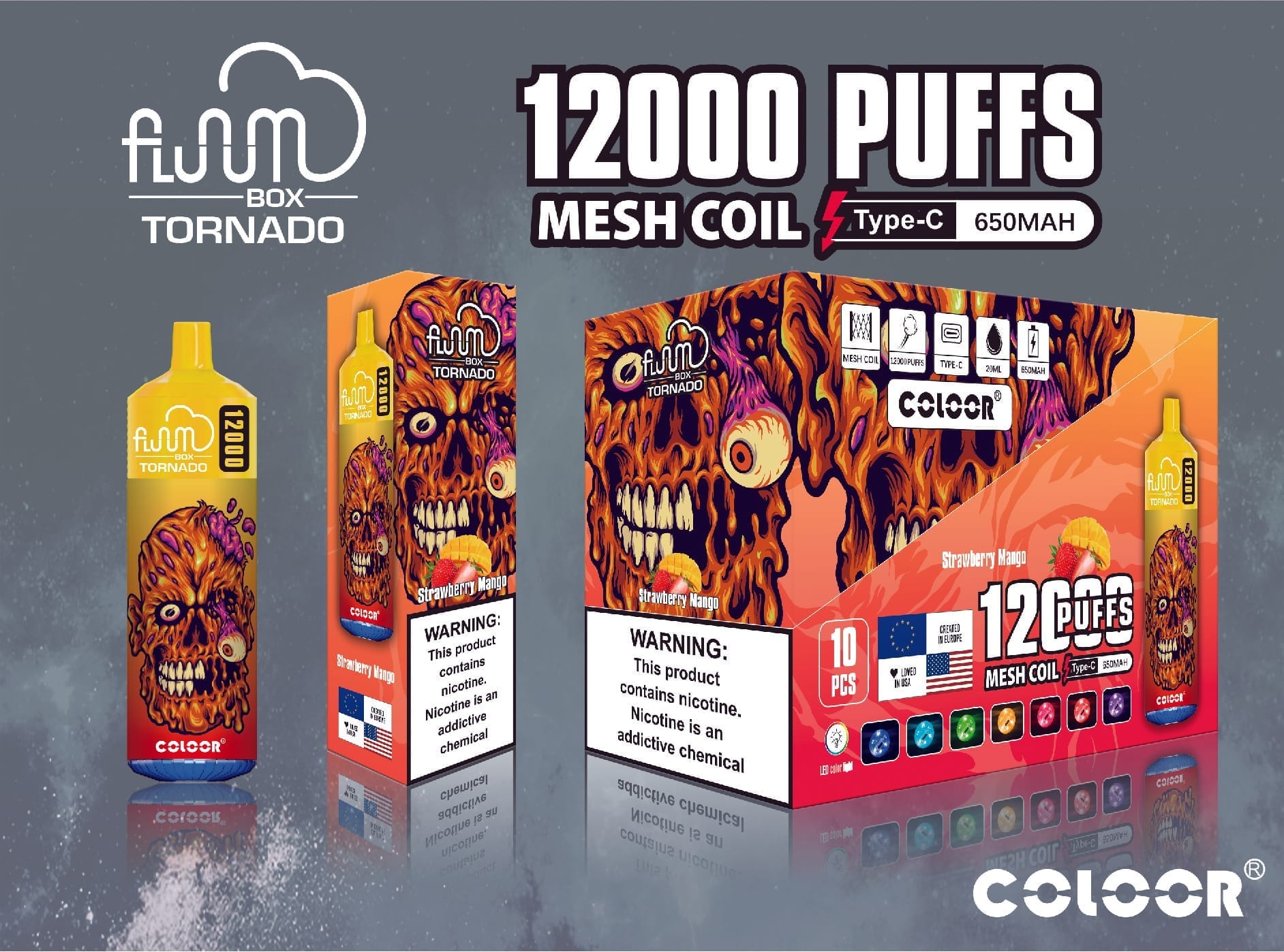 FLUUM Box 12000 Puffs | 0%-5% nicotine, bulk disposable vape - Image 10