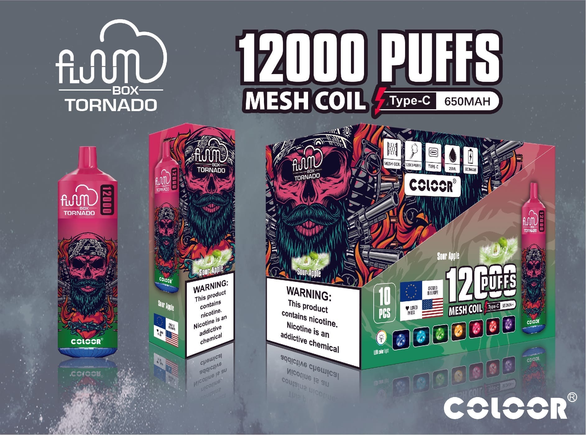 FLUUM Box 12000 Puffs | 0%-5% nicotine, bulk disposable vape - Image 11