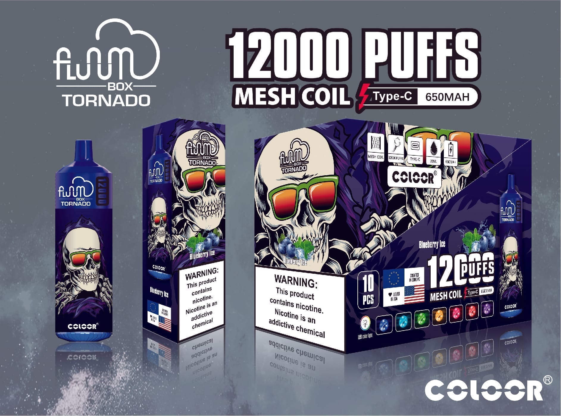 FLUUM Box 12000 Puffs | 0%-5% nicotine, bulk disposable vape - Image 13