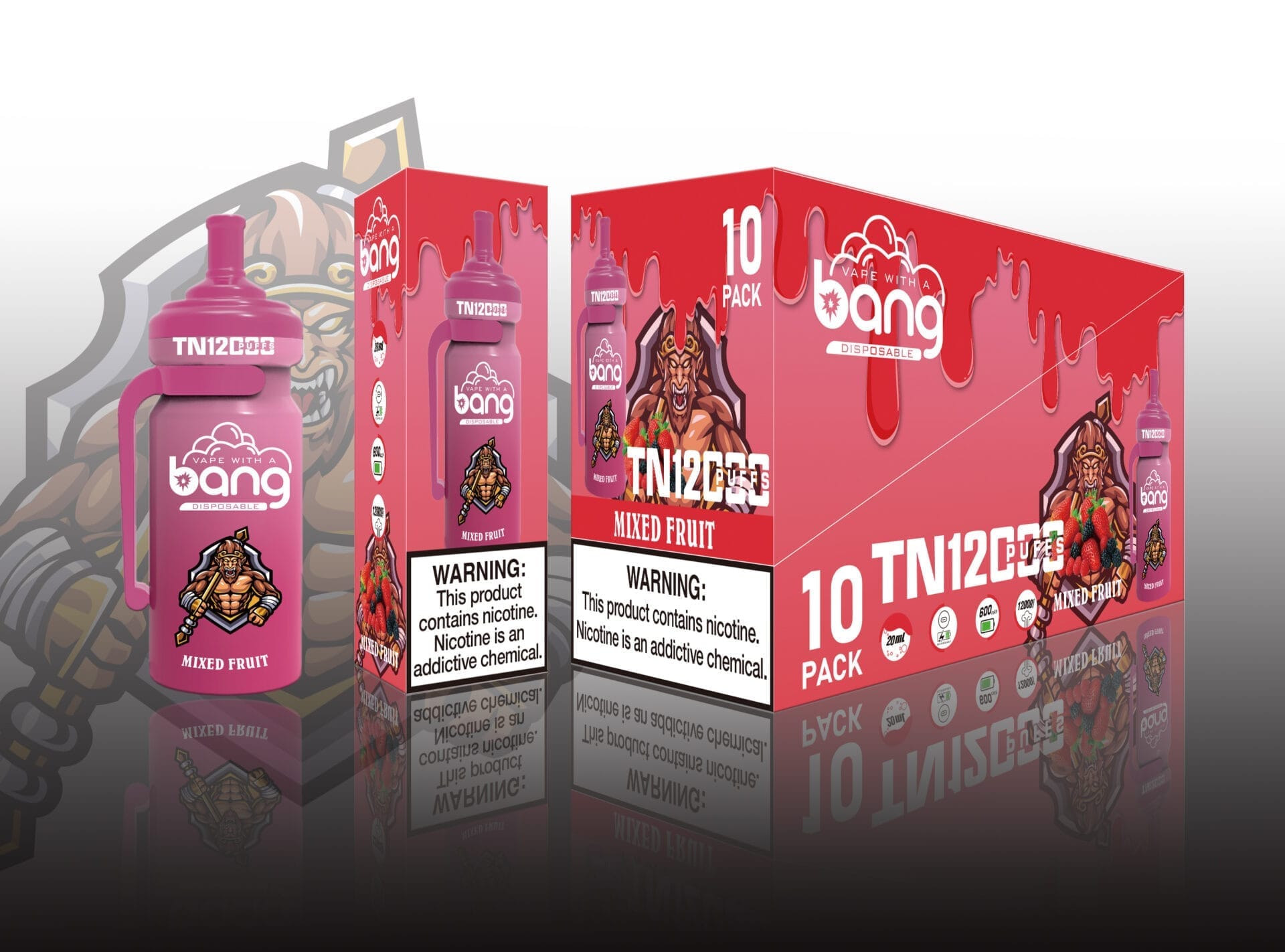 Bang TN 12000 Puffs | 0%-5% nicotine, rechargeable mesh coil, bulk disposable vape - Image 6