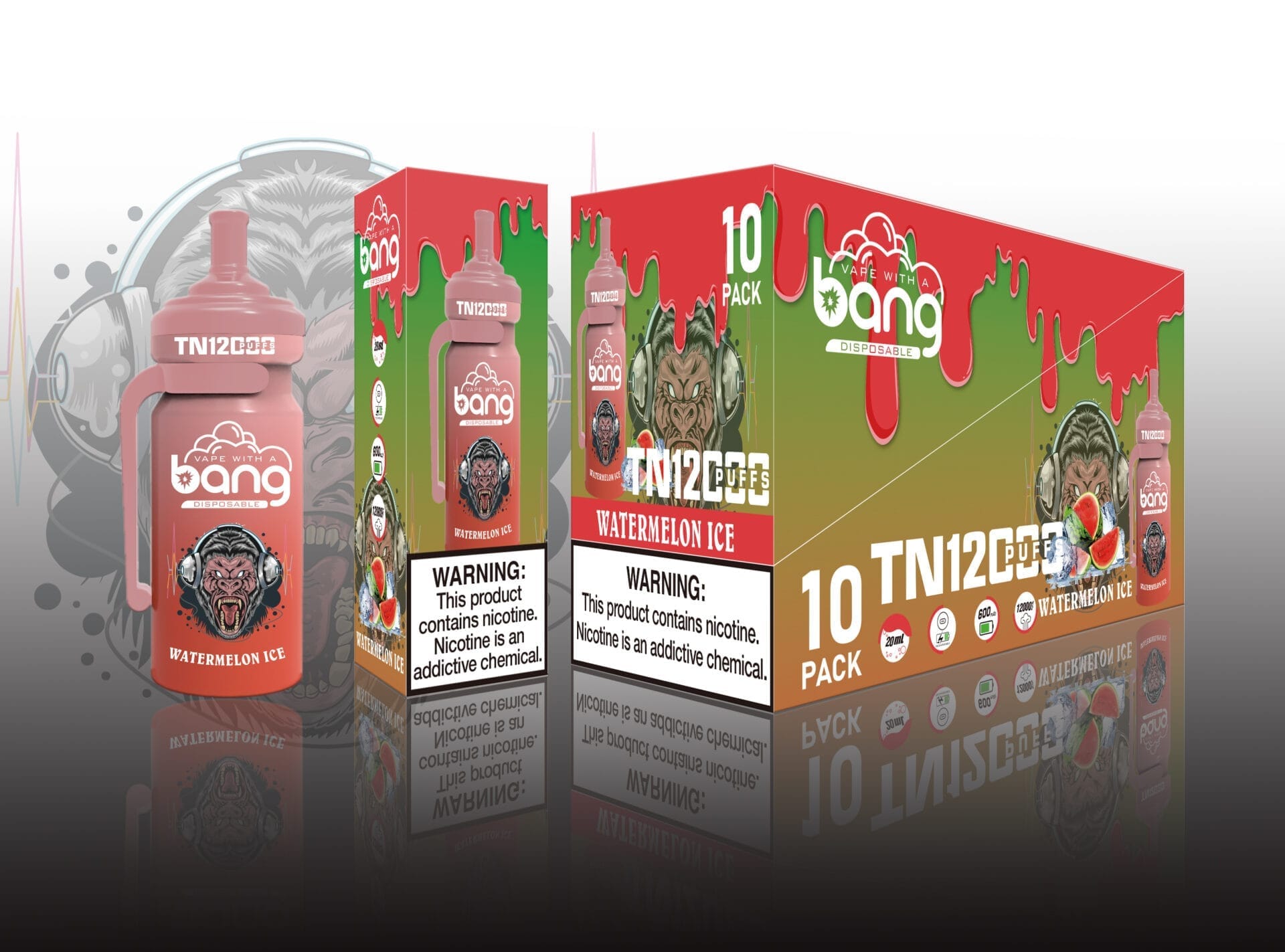 Bang TN 12000 Puffs | 0%-5% nicotine, rechargeable mesh coil, bulk disposable vape - Image 8
