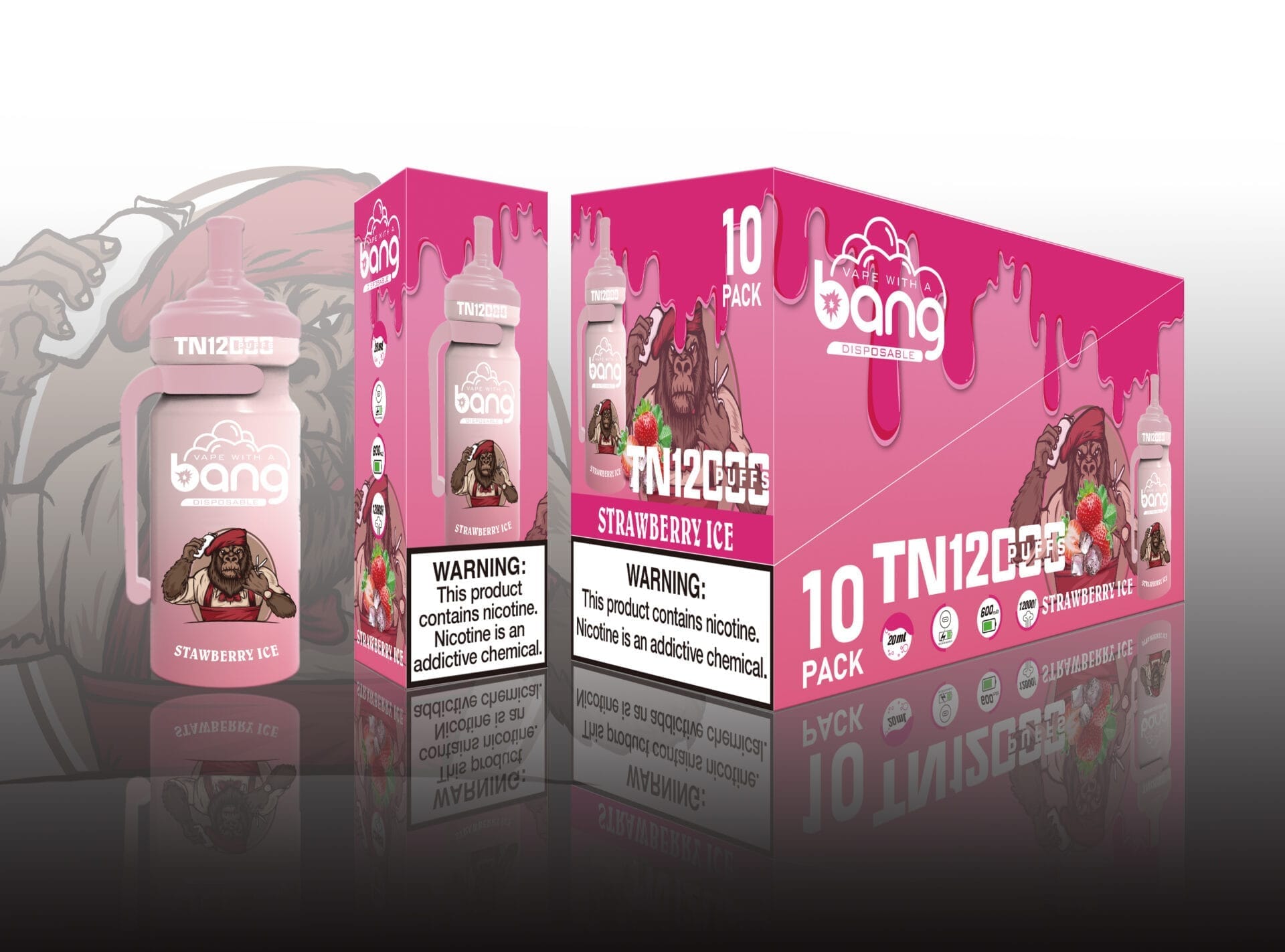 Bang TN 12000 Puffs | 0%-5% nicotine, rechargeable mesh coil, bulk disposable vape - Image 10