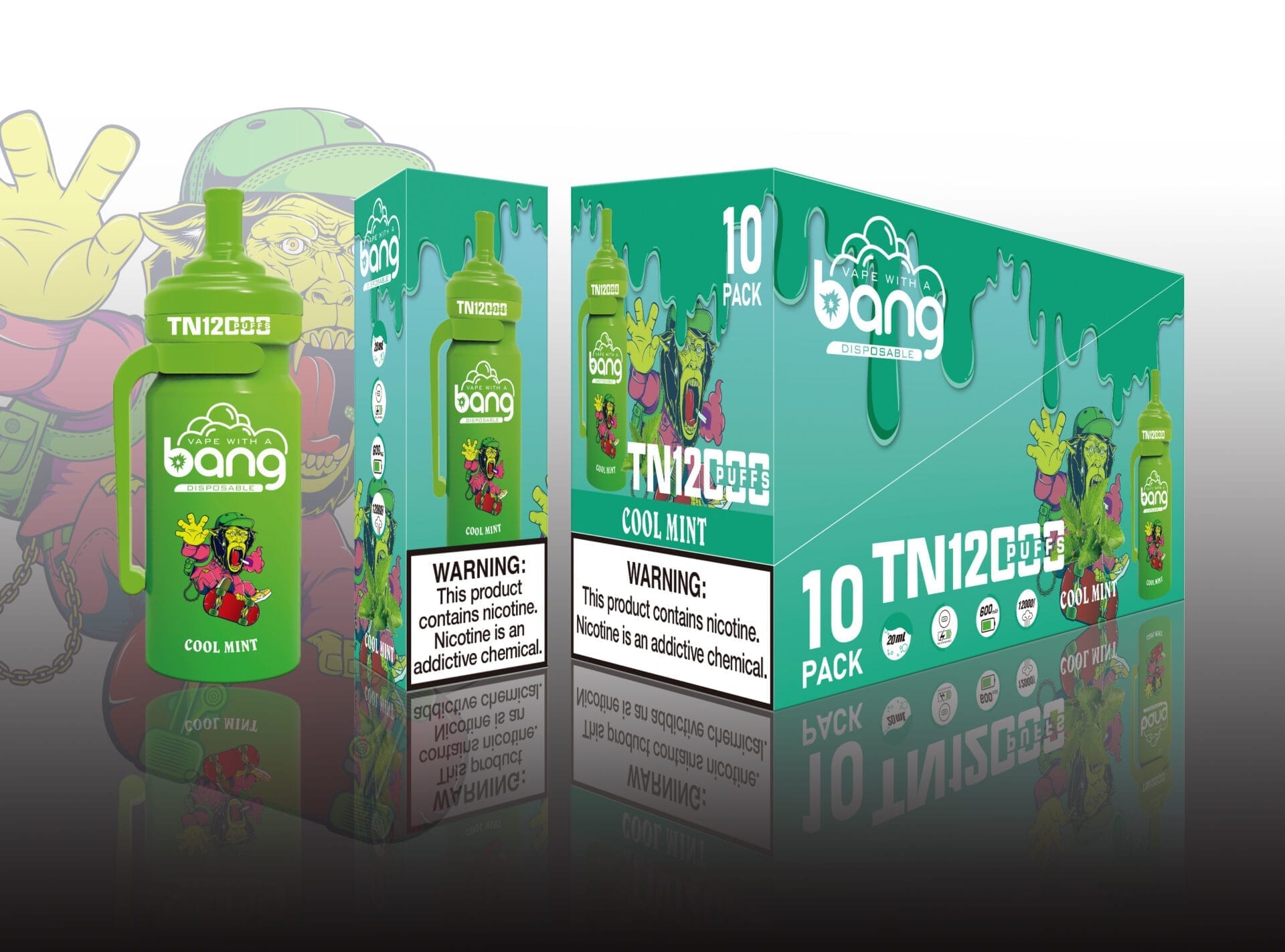 Bang TN 12000 Puffs | 0%-5% nicotine, rechargeable mesh coil, bulk disposable vape - Image 12