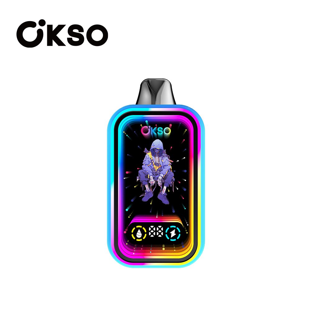 OKSO Magic Mirror 50000 Puffs | RGB LED, dual Mesh, LED Display, 40mL rechargeable bulk disposable vape - Image 64