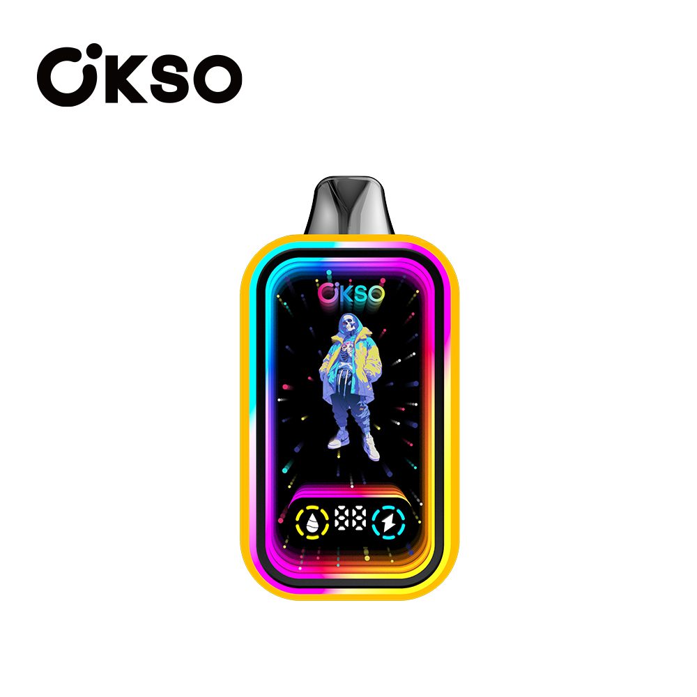 OKSO Magic Mirror 50000 Puffs | RGB LED, dual Mesh, LED Display, 40mL rechargeable bulk disposable vape - Image 55
